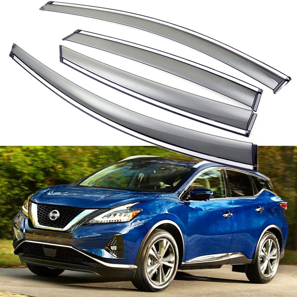 Car Window Visor Vent Shade Deflector Sun/Rain Guards F198