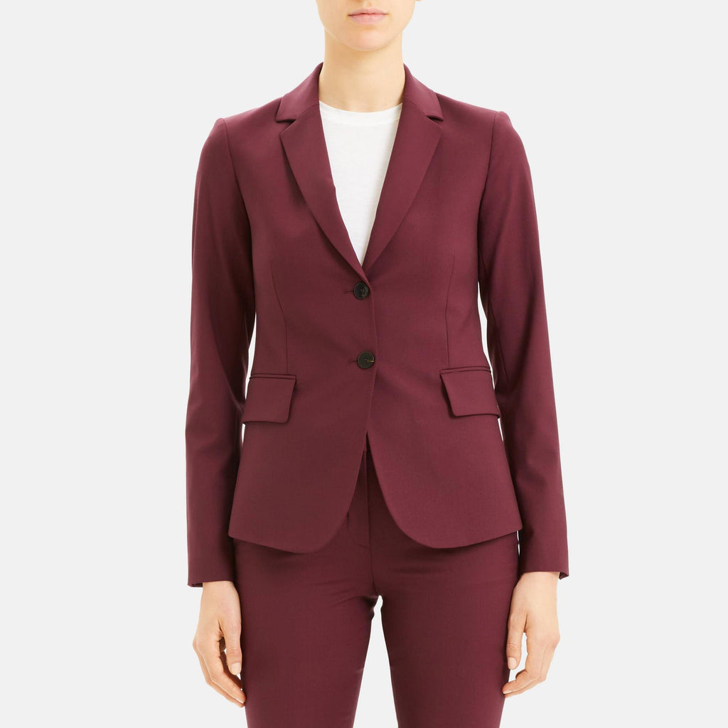 Red Stretch Wool Blazer M269154