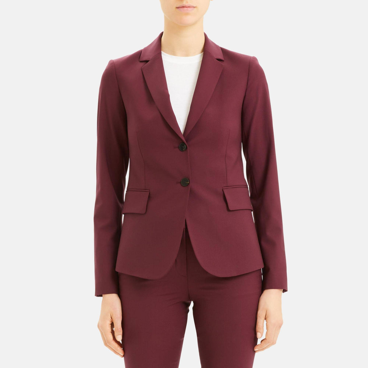 Red Stretch Wool Blazer M269154