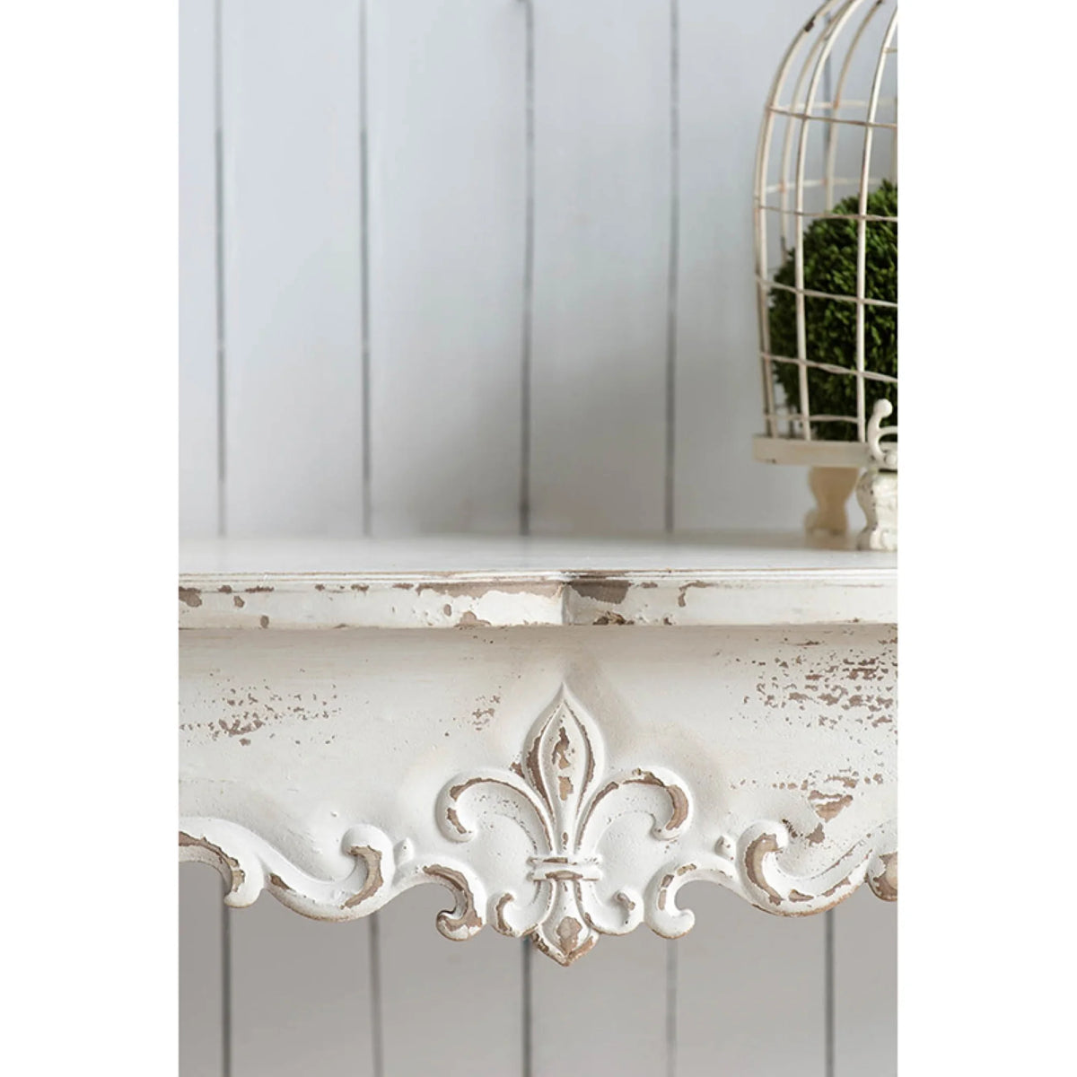 Vintage Weathered Finish Console Table T437650