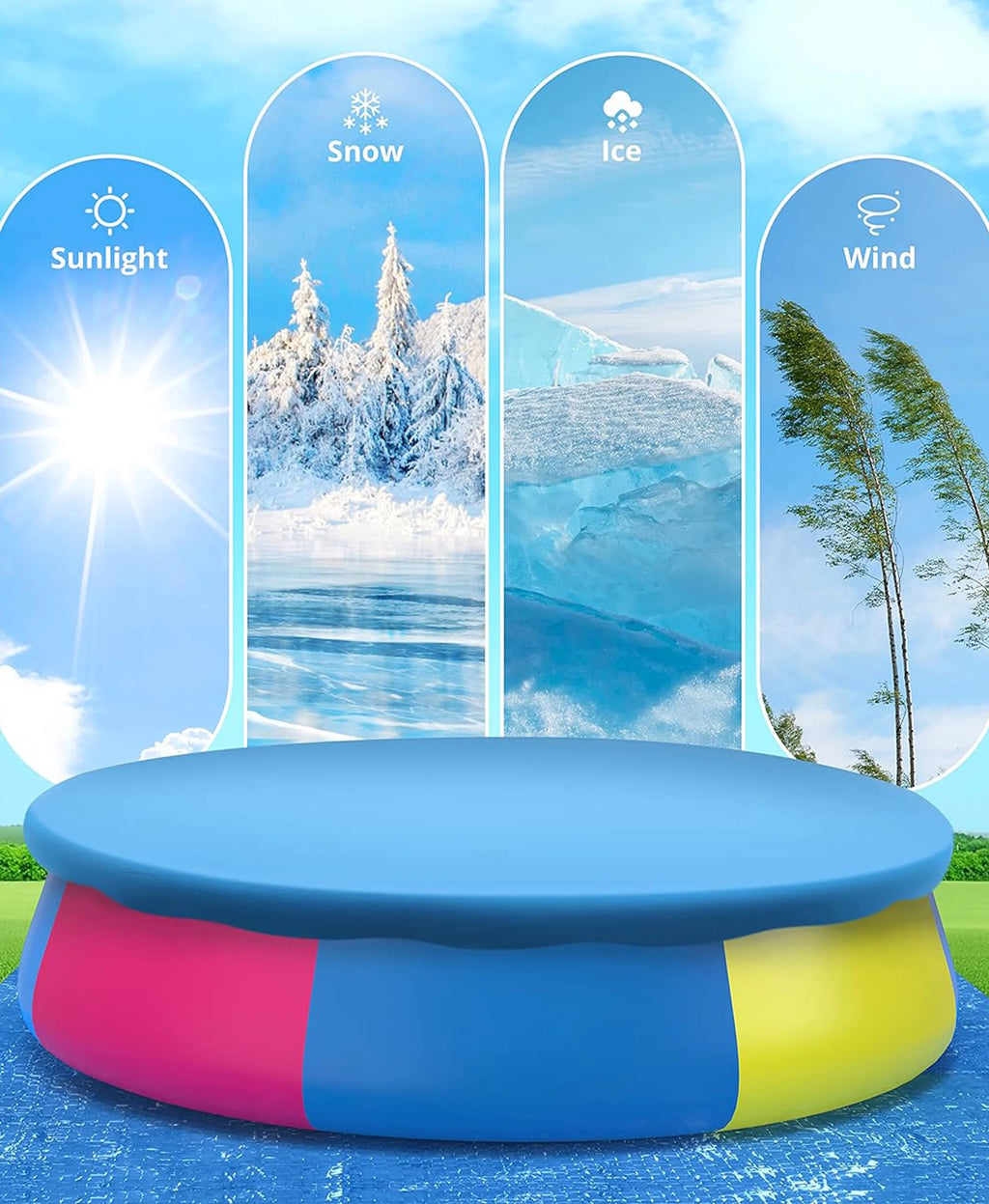 Inflatable Swimming Pool 15' x 36 E738