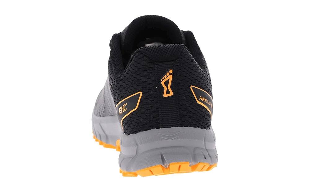 Grey Black Yellow Knit Trail Running Shoes J4443