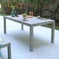 Outdoor Rectangular Dining Table Weathered Gray C131700