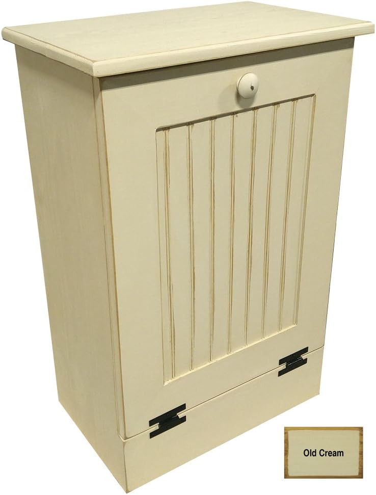 Solid Cottage White Tilt Out Trash Cabinet E92634