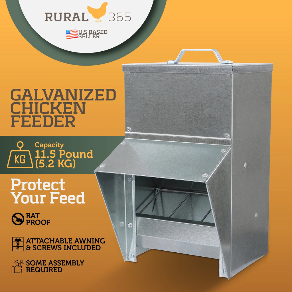 Galvanized Chicken Feeder P26971