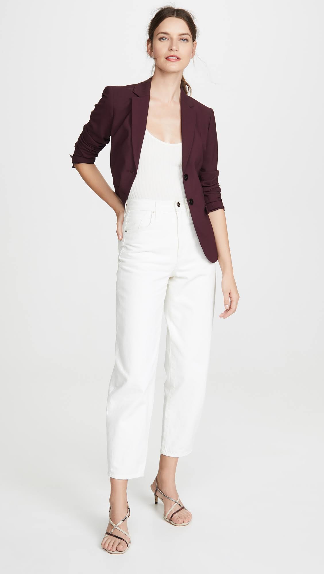 Red Stretch Wool Blazer M269154