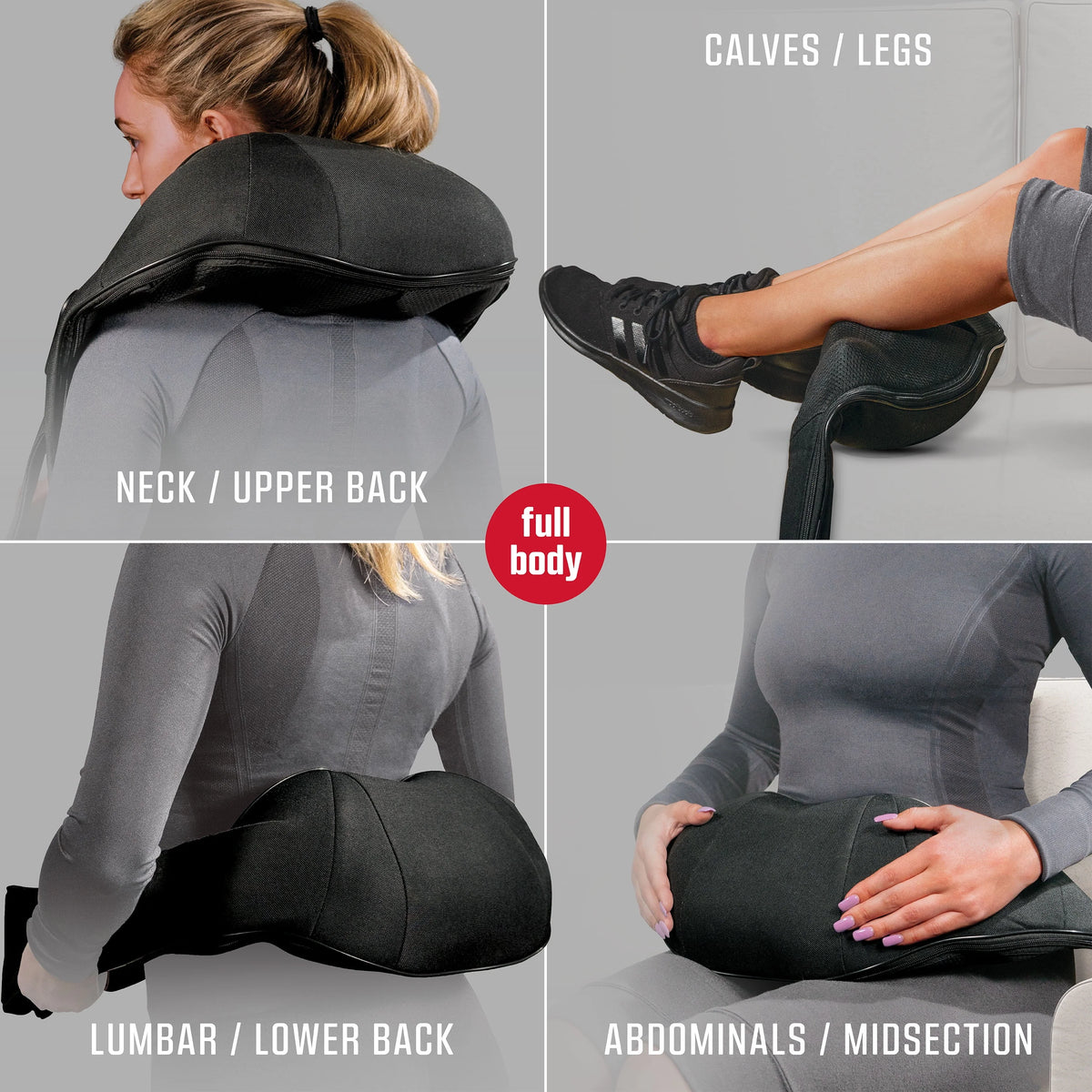 Cordless 3D Shiatsu Neck and Back Massager with Heat X46156