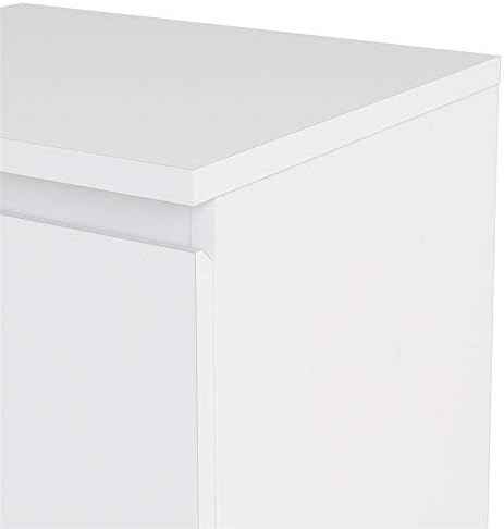 White 2 Drawer Nightstand H458
