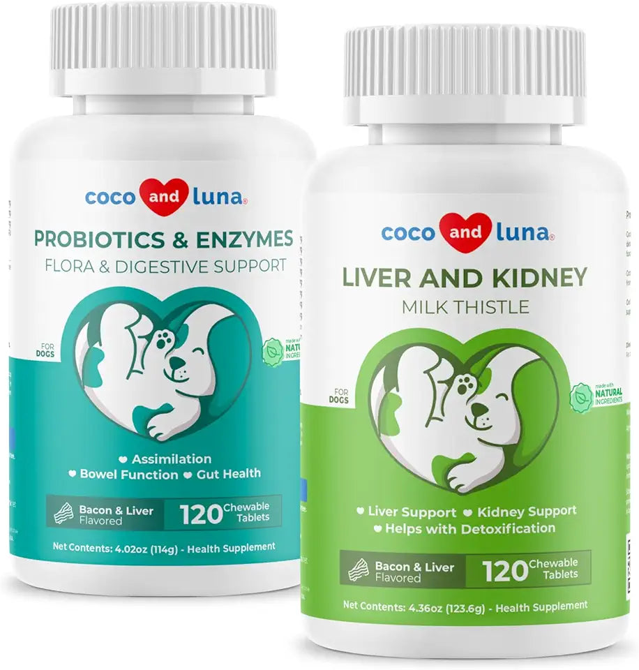 Milk Thistle & Probiotics for Dogs Liver Support M328328