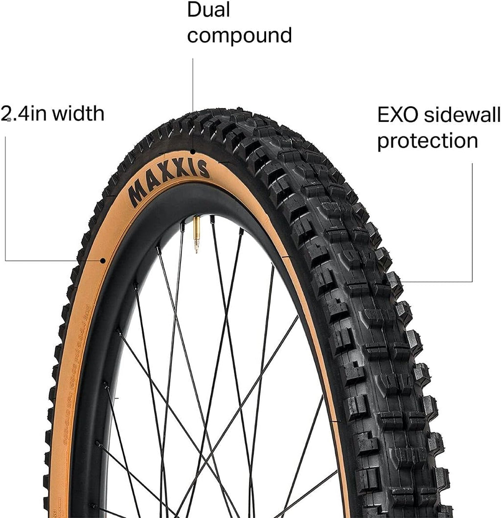 Black Skinwall Dual EXO Bicycle Tyres, 27.5x2.40, Pack of 2 H854