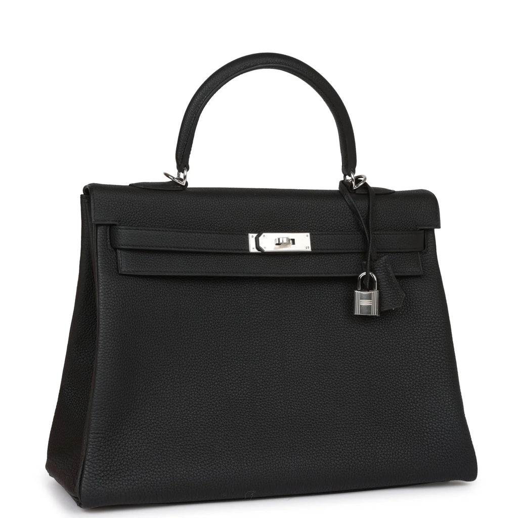 Black Leather Handbag O8429