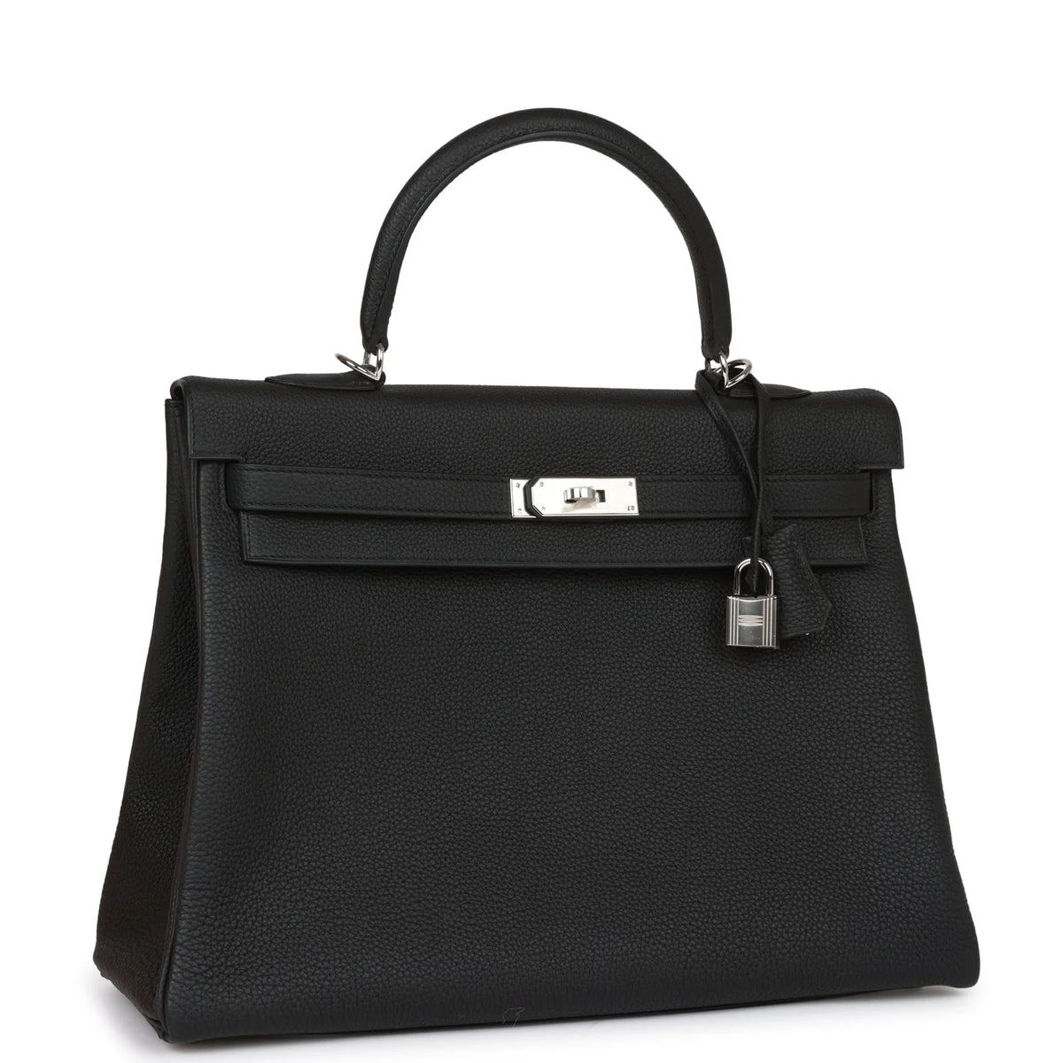Black Leather Handbag O8429