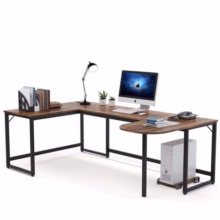 L-Shaped Desk with Printer Stand N2032