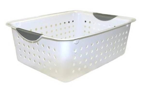 Medium Plastic Storage Organizer Basket White (72 Pack) T962952