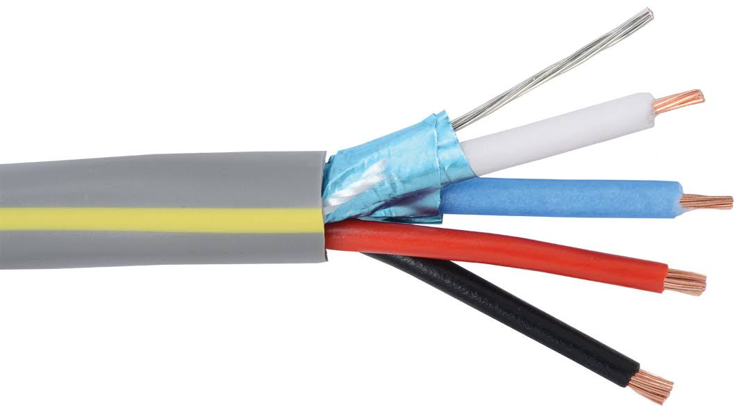 PVC Control Cable 22 AWG 1 Pair Shielded and 2 Cond. Composite - 1000 ft. I31250