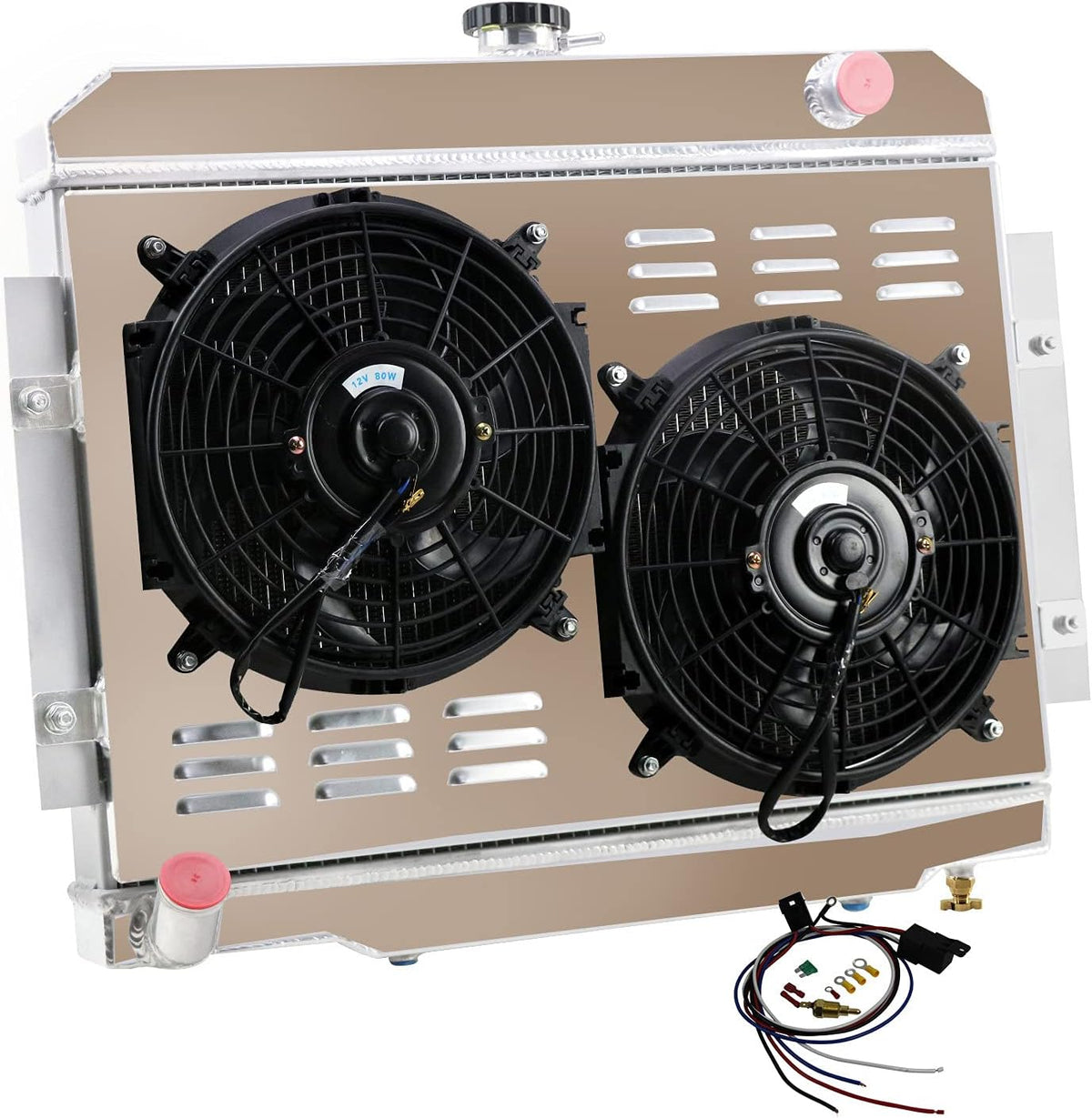 3 Row Aluminum Radiator Shroud Fans C656320