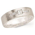 14k White Gold Diamond Men's Band S22297