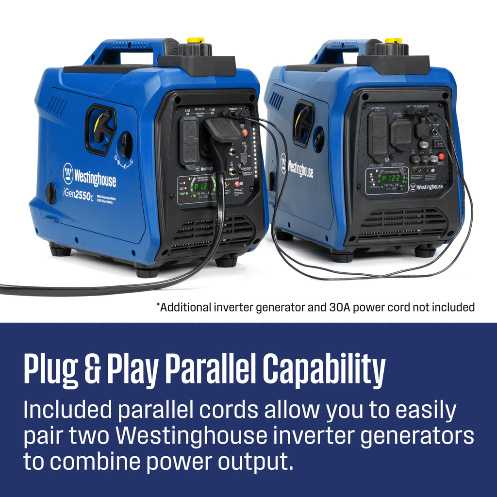 Gas Powered Portable Inverter Generator with CO Sensor P8650