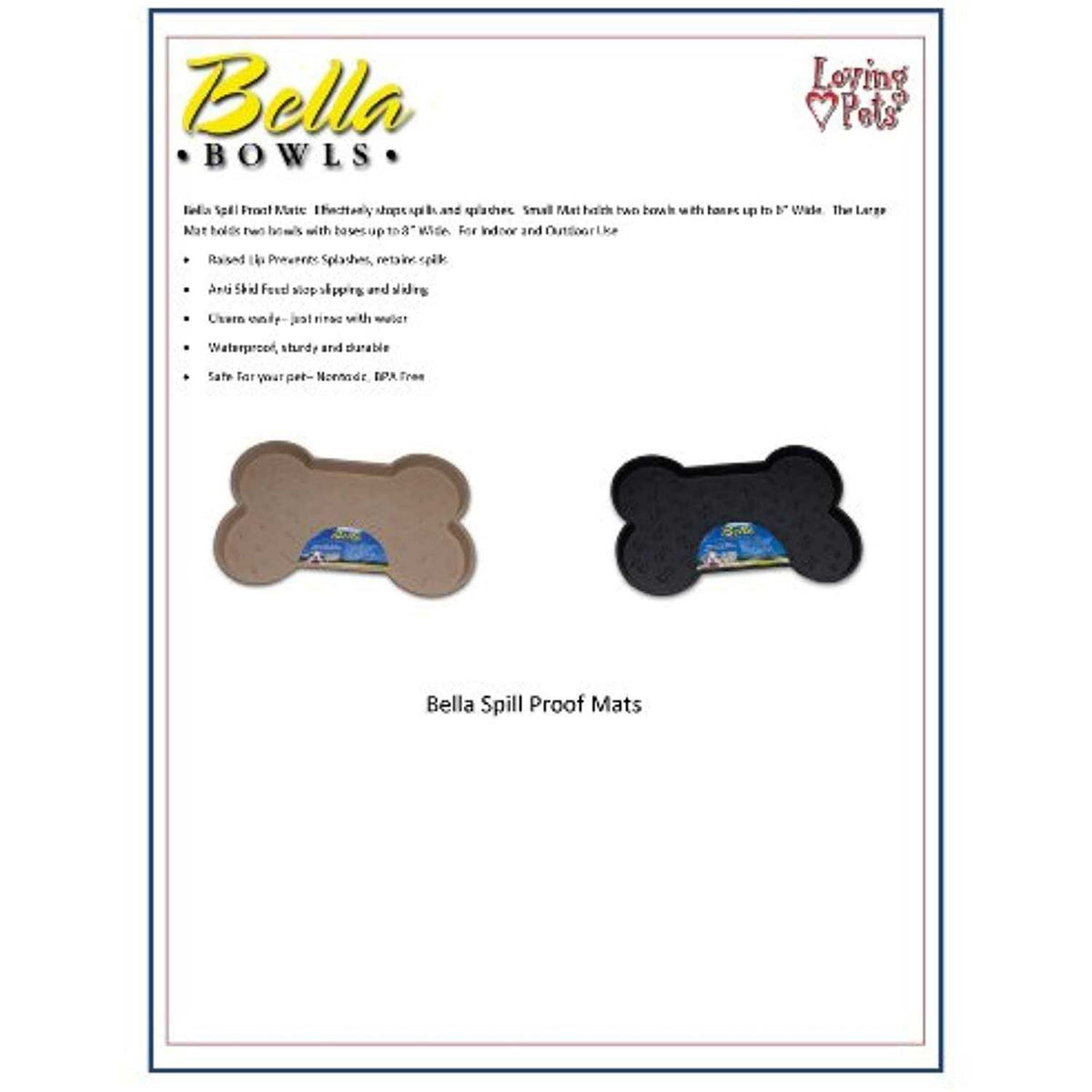 Spill-Proof Dog Mat Y455