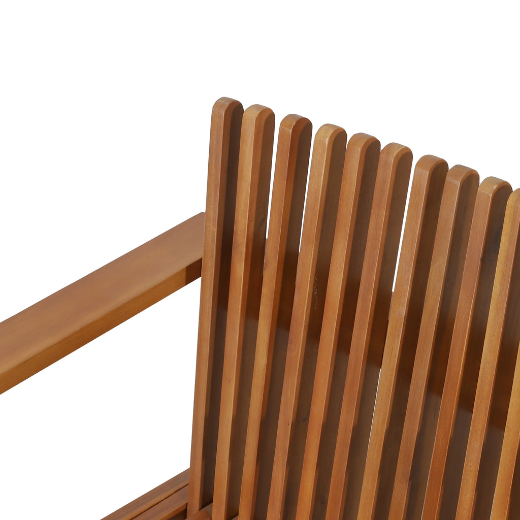 Acacia Wood Club Chairs, Set of 2 D425370
