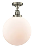 Brushed Satin Nickel Semi-Flush Mount Light N55297