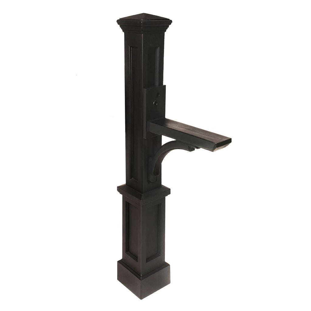 Black Single Arm Mail Post J7238