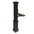 Black Single Arm Mail Post J7238
