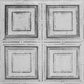 Silver Washed White Metal Ceiling Tiles 5-Pack E937