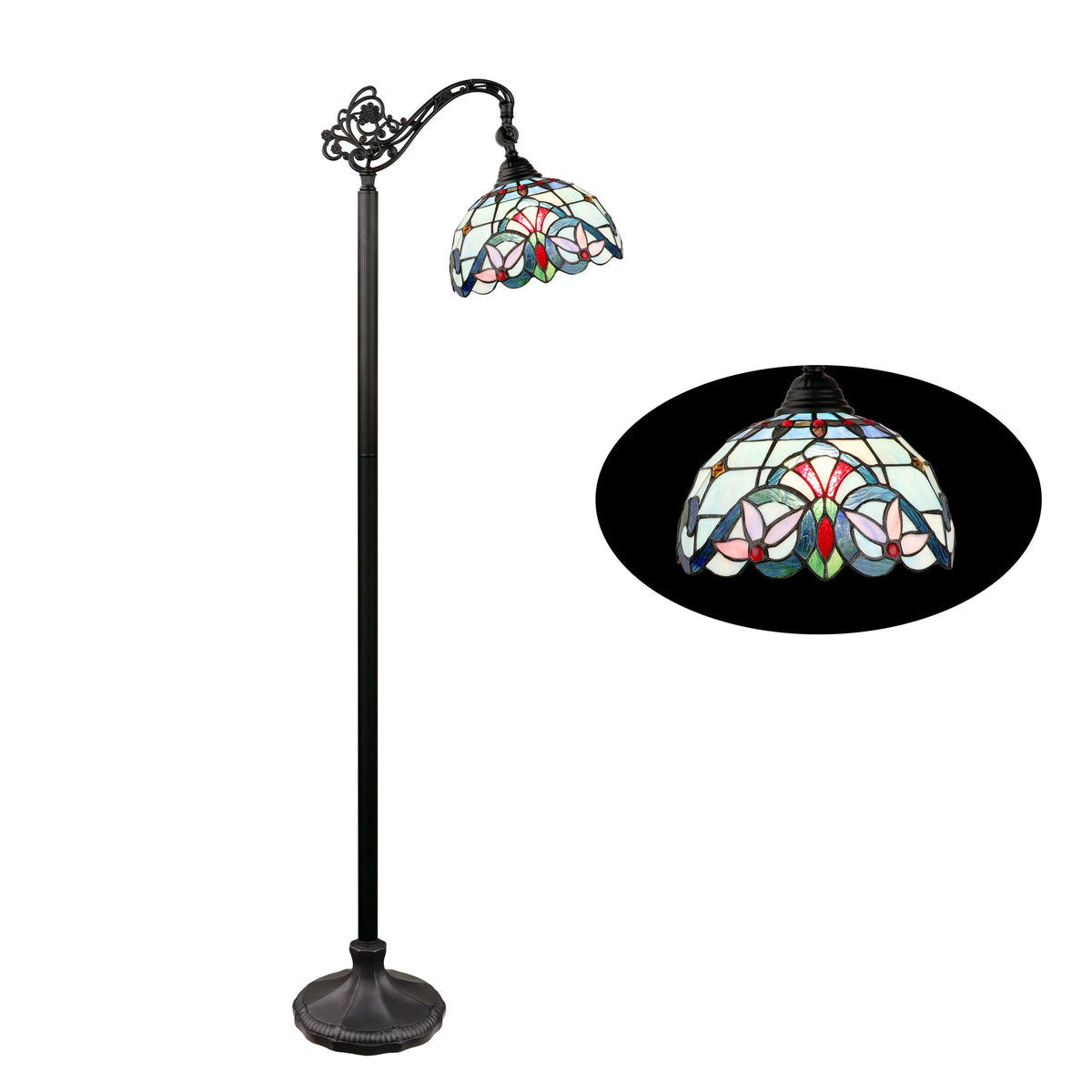 Dark Bronze 1-Light Floor Lamp Y7738