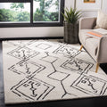 Shag Abstract Moroccan Area Rug or Runner C8964