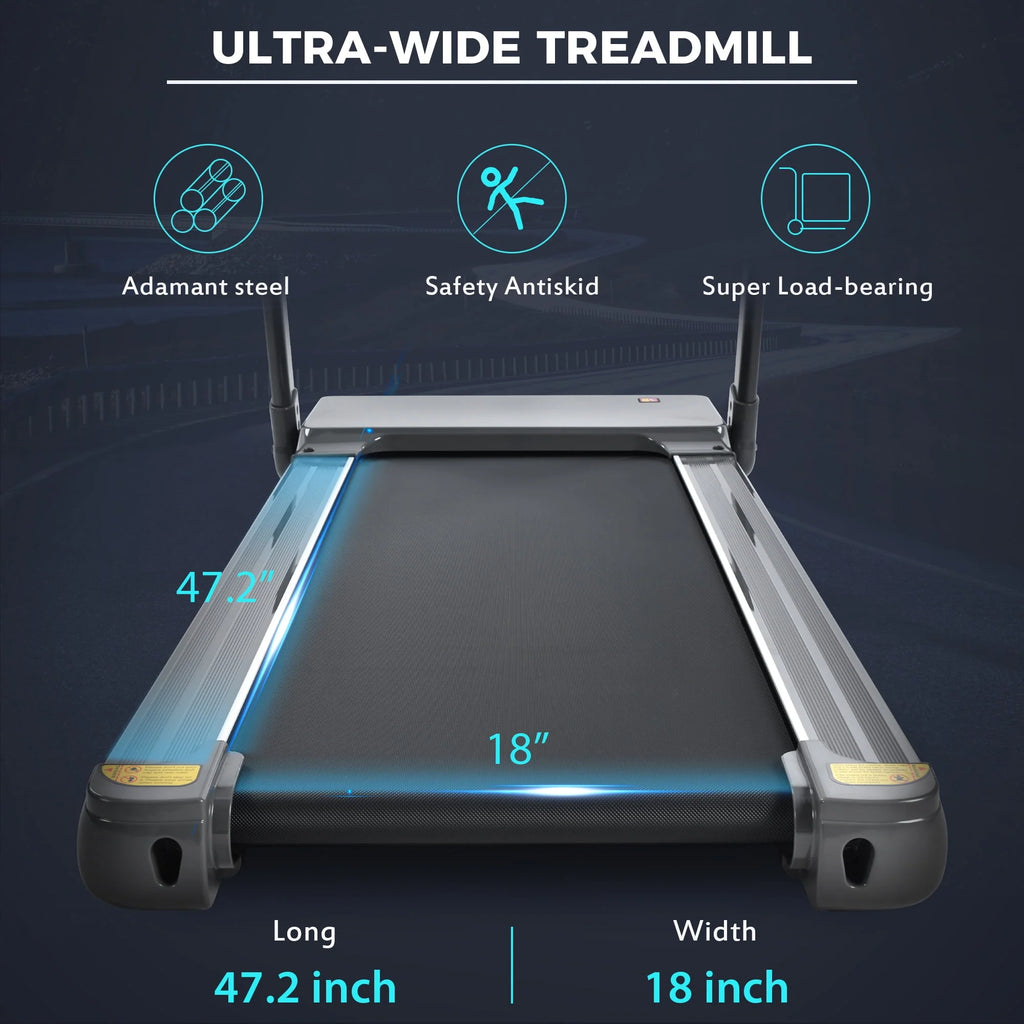 Folding Treadmill with 330lb Capacity, 3.5 Hp L5812