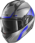 Anthracite Blue Black Helmet Size S M342