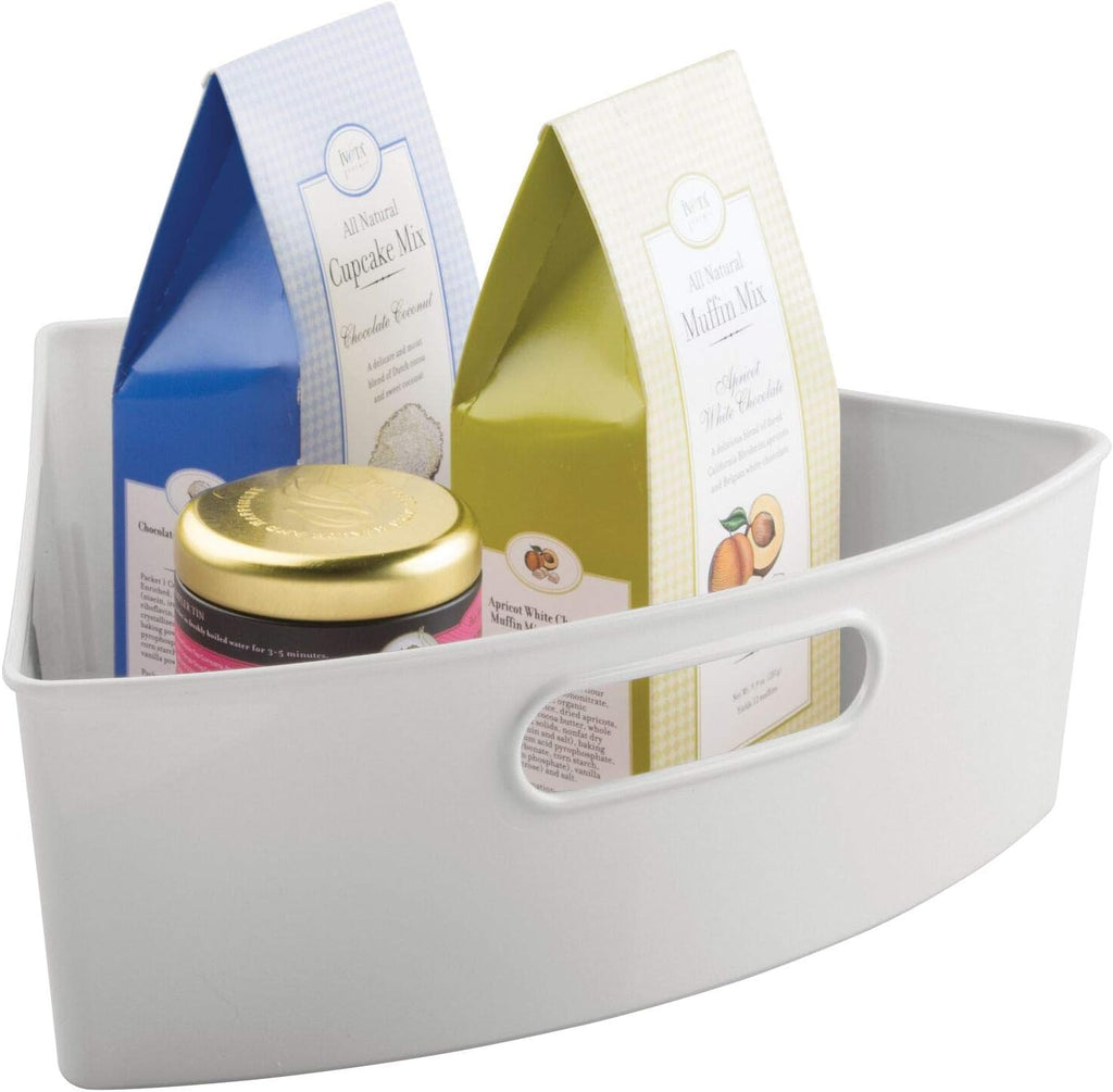 Clear Plastic 6 Pack Lazy Susan Storage Organizer Bins I729358