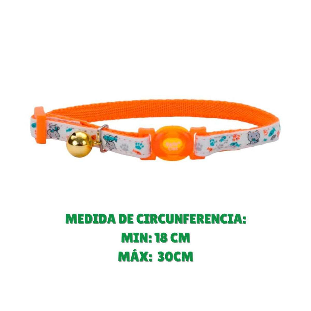 Glow in The Dark Adjustable Breakaway Cat Collar V31162
