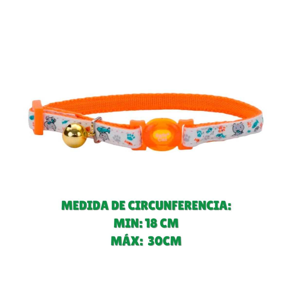 Glow in The Dark Adjustable Breakaway Cat Collar V31162
